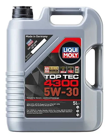 LIQUI MOLY 2324 ACEITE DE MOTOR 4300 ANTIFRICCION 5W30 (5L) - Image 1