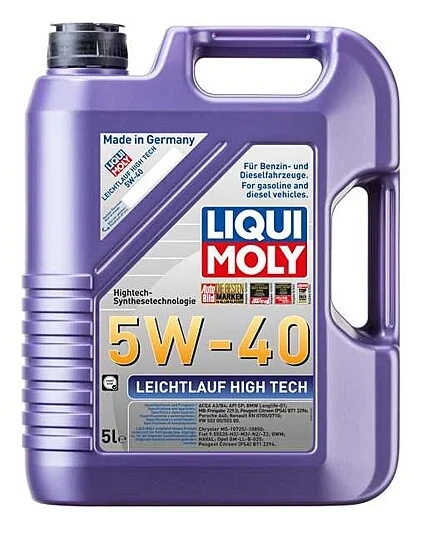 LIQUI MOLY 2328 ACEITE CON BASE SINTETICA 5W40 (5L) - Image 1