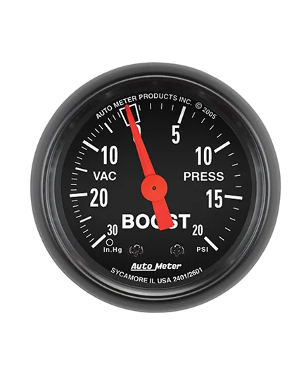 Auto Meter 2601 Medidor de Boost 20 PSI - Image 1