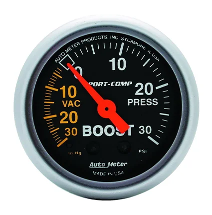 Autometer 3303 Medidor de boost  30PSI