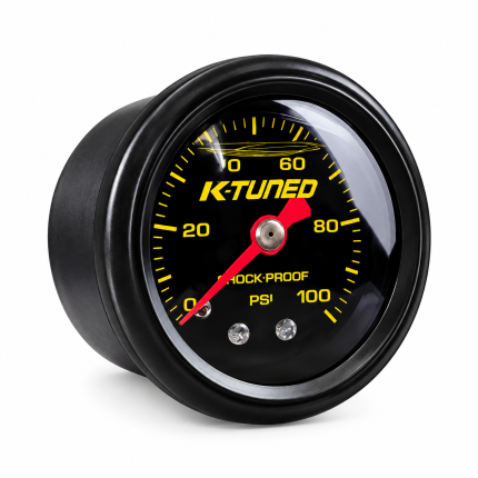 Manómetro de presión de combustible K-Tuned KFR-FPG-B55 de 0 a 100 PSI